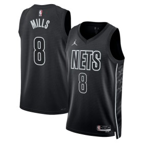 Camiseta Hombre Brooklyn Nets Patty Mills 8 2022-23 Jordan Statement Edition Negro Swingman